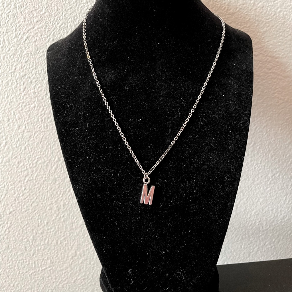 Handmade Letter M Necklace